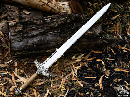 Designed for collectors, fantasy lovers, and sword enthusiasts, this masterpiece features a high-carbon steel blade