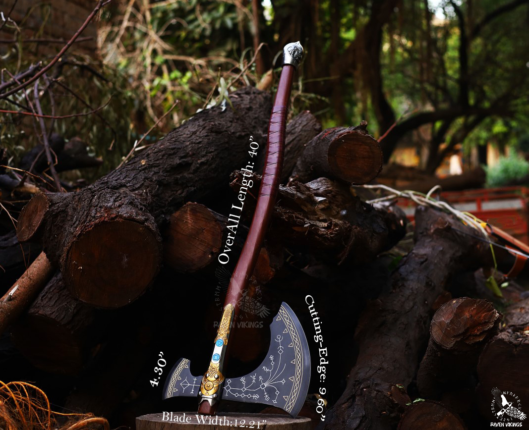 Handcrafted Leviathan Axe combines premium materials with authentic detailing for the ultimate