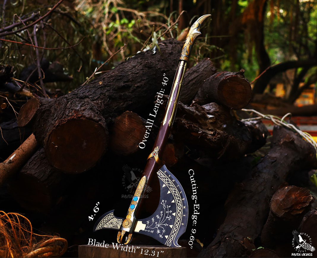 This handcrafted Leviathan Axe combines premium materials with authentic detailing for the ultimate display piece or cosplay prop