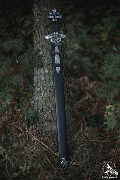 Bring the world of Norse legend to life with this handmade Northman Sword, forged from premium Damascus steel